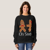 Gingerbrooman Oh Snap Funny Kerstmis Trui (Voorkant volledig)