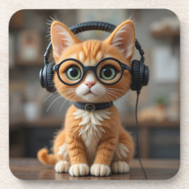 Gingerenkat voor games bier onderzetter