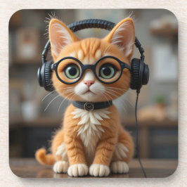 Gingerenkat voor games bier onderzetter