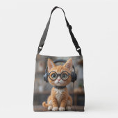 Gingerenkat voor games crossbody tas (Achterkant)