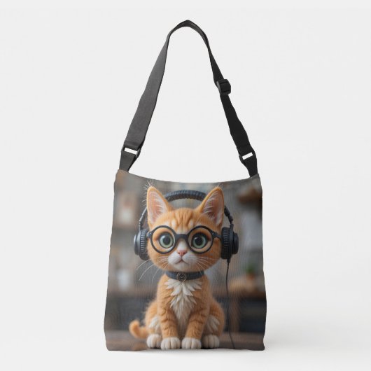 Gingerenkat voor games crossbody tas (Voorkant)