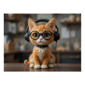 Gingerenkat voor games perfect poster (Voorkant)