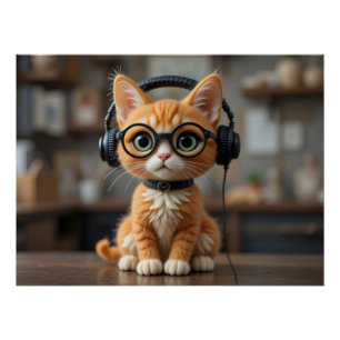 Gingerenkat voor games perfect poster