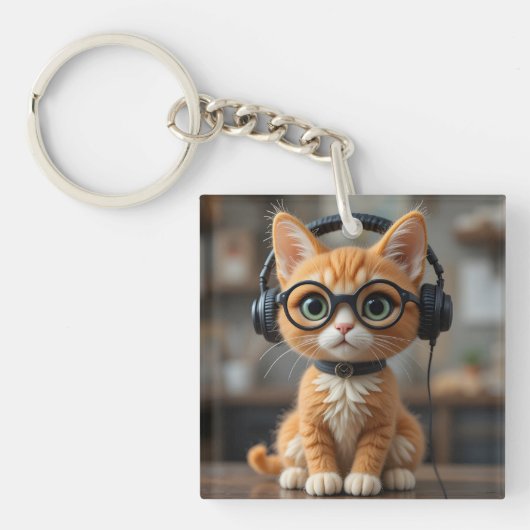 Gingerenkat voor games sleutelhanger (Voorkant)