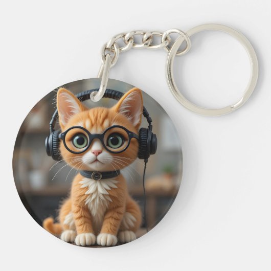 Gingerenkat voor games sleutelhanger (Achterkant)