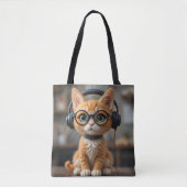 Gingerenkat voor games tote bag (Voorkant)