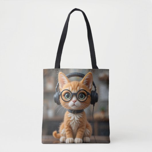 Gingerenkat voor games tote bag (Voorkant)