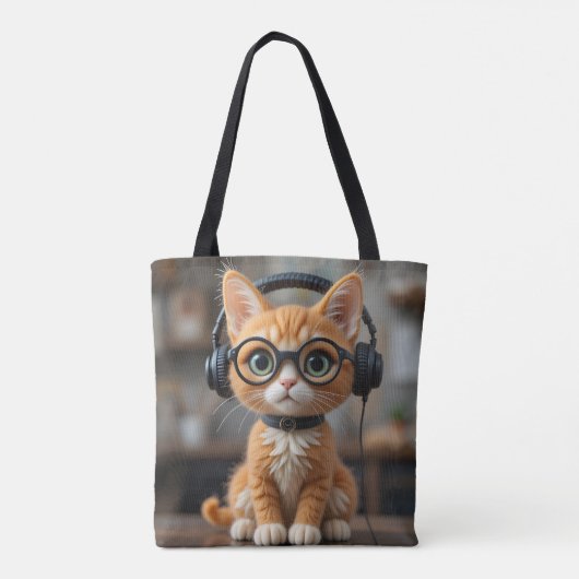 Gingerenkat voor games tote bag (Achterkant)