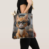 Gingerenkat voor games tote bag (Dichtbij)