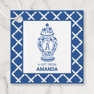 GingerJar & Bamboe Monogram A Bedankjes Labels