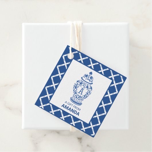 GingerJar & Bamboe | Monogram A | Bedankjes Labels (In situ)