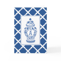 GingerJar & Bamboo | Monogram A | Note-Kaart