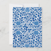 GingerJar Chinoiserie | Monogram U | Note-Kaart Kaart (Achterkant)