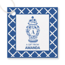 GingerJar en Bamboo | Monogram A | Favor Tags