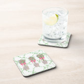 GingerJars Jar Lattice Groene Topiary Rozen Bier Onderzetter (Rechterzijde)