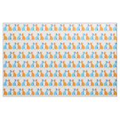 Gingerkat en blauwe kat stof (Yard (91,4 cm))