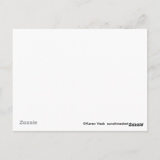 Gingerkatten met Victoriaans gekleurd briefkaart v (Achterkant)