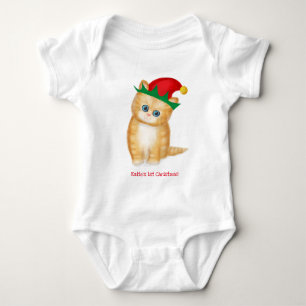 Gingerkitten baby's 1 e-mas gepersonaliseerde body romper