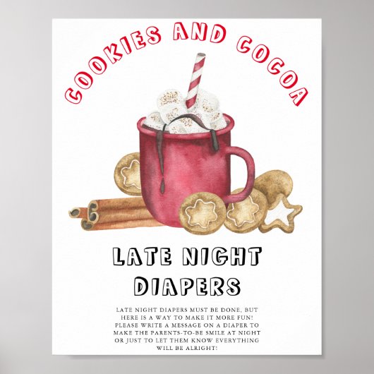 Gingerkoekjes en cacaovlinders Luier spel midderna Poster (Voorkant)