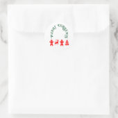 Gingerkoekman Ronde Sticker (Tas)