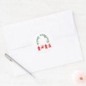 Gingerkoekman Ronde Sticker (Envelop)