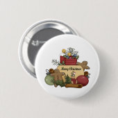 Gingerman Kerstmis Ronde Button 5,7 Cm (Voorkant /achterkant)