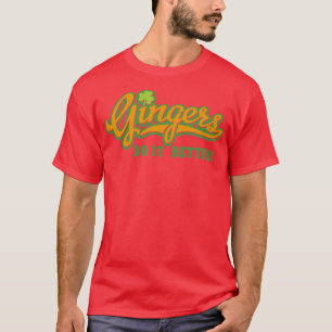 Gingers doen het beter grappig met het Ierse cadea T-shirt