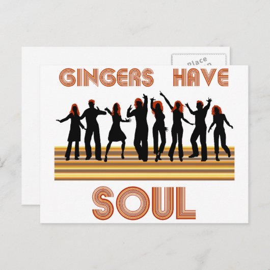 Gingers hebben Souls Train Briefkaart (Voorkant / Achterkant)