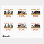 Gingers hebben Souls Train Ronde Sticker (Vel)