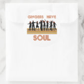 Gingers hebben Souls Train Ronde Sticker (Tas)