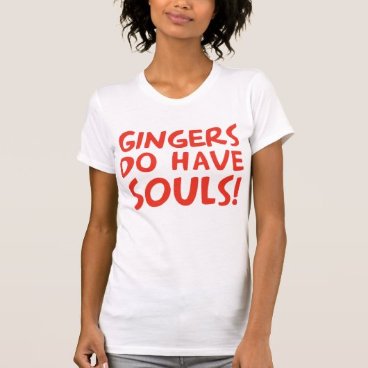 Gingers hebben zielen t-shirt (Voorkant)