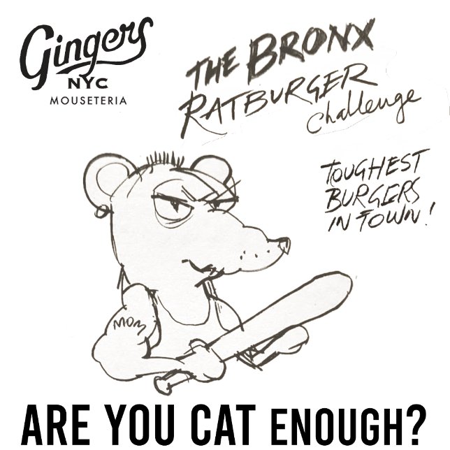 Ginger's NYC Mouseteria "Ben je kat genoeg?" Kom (Creator heeft geüpload)