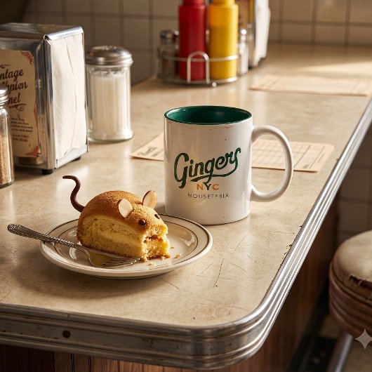 Ginger's NYC Mouseteria Retro Diner Mok - Tweekleu