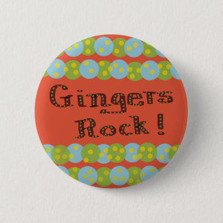"Gingers Rock!" Button