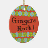 "Gingers Rock!" Keramische ornament (Rechts)