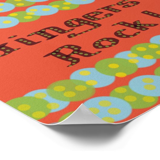 "Gingers Rock!" Poster (Hoek)