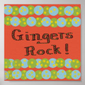 "Gingers Rock!" Poster (Voorkant)
