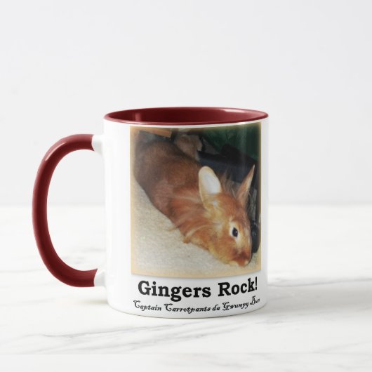 Gingers Rock! Verwerping van Bunny Rabbit Two TonM Mok (Links)