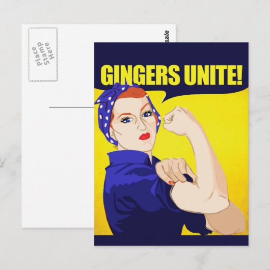 Gingers verenigen briefkaart (Voorkant / Achterkant)