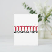 Gingers verenigen briefkaart (Staand voorkant)