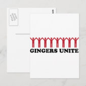 Gingers verenigen briefkaart (Voorkant / Achterkant)
