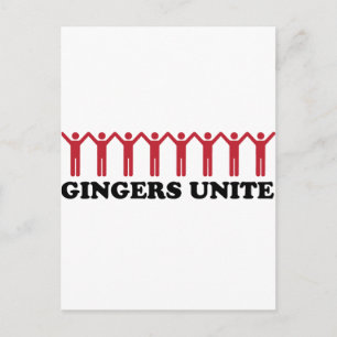Gingers verenigen briefkaart