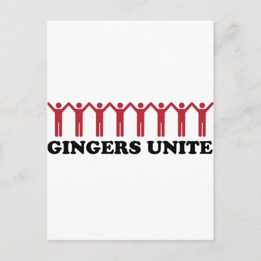 Gingers verenigen briefkaart (Voorkant)