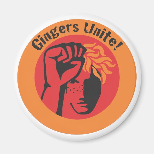Gingers verenigen! magneet (Voorkant)