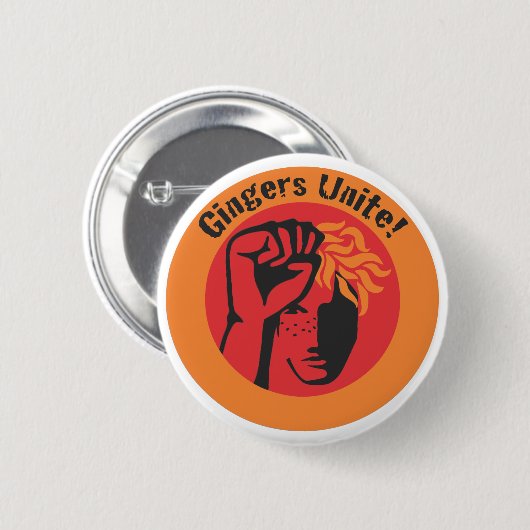 Gingers verenigen! ronde button 5,7 cm (Voorkant /achterkant)