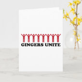 Gingers verenigt zich kaart (Gele Bloem)