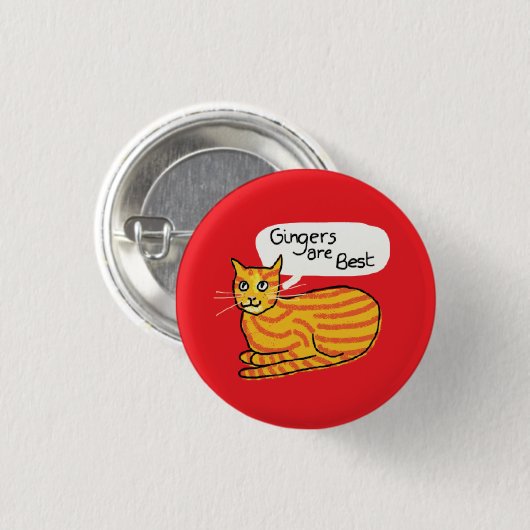 Gingers zijn de beste dwergkattenliefhebbers ronde button 3,2 cm (Voorkant /achterkant)