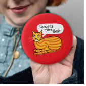 Gingers zijn de beste dwergkattenliefhebbers ronde button 3,2 cm