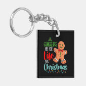 Gingers zijn niet alleen voor kerstmis maar voor h sleutelhanger (Voorkant Links)