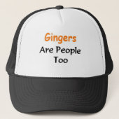 Gingers zijn ook mensen trucker pet (Voorkant)
